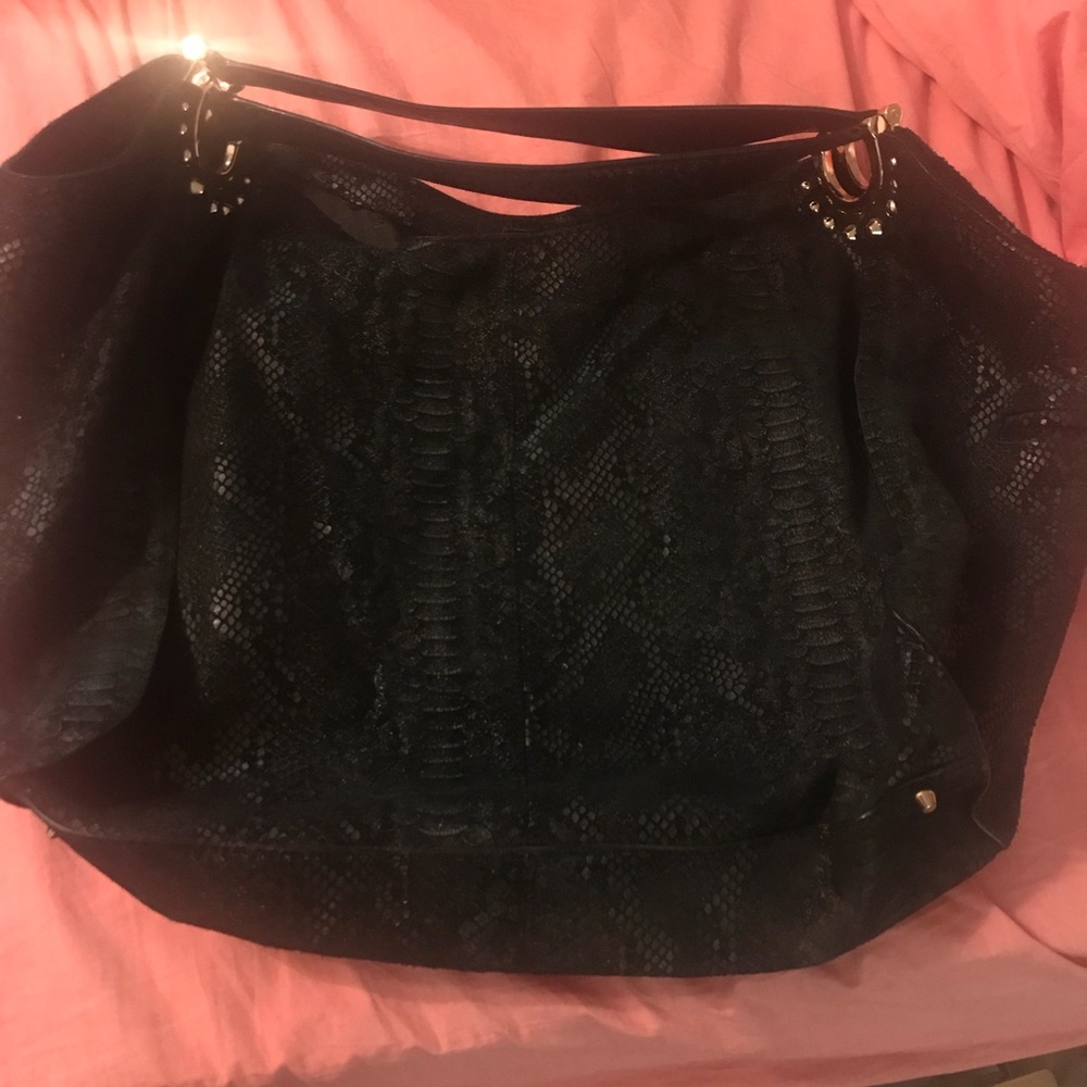 - Juicy Couture leather snake embellished hobo
